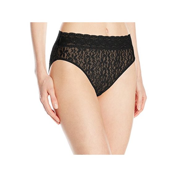 Wacoal Women's Halo Hi-Cut Brief, Black, Small, Black, Size Small