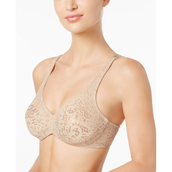 Wacoal Women’s Halo Lace Full Coverage Underwire Bras – Beige, 36DD