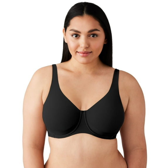 Wacoal Women's Pendulous Shape Revelation Full Figure Unlined Underwire Bra, Black, 38C