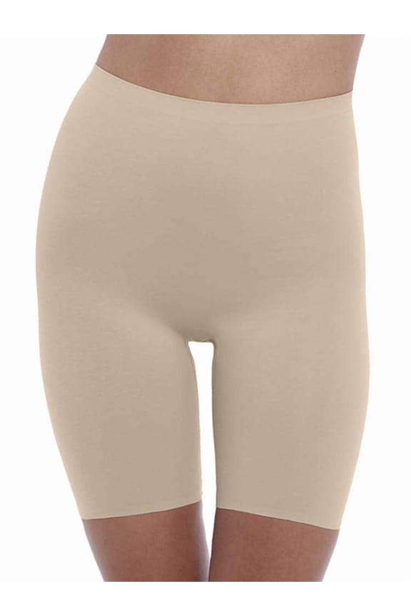 Women's Plus Size Beyond Naked Cotton Thigh Shaper, Sand, Small