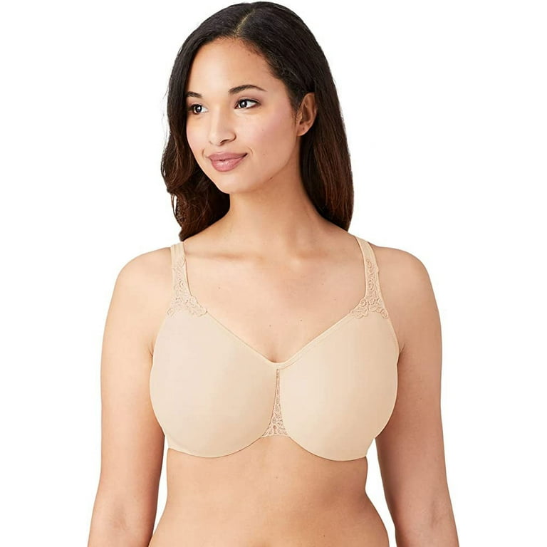 Wacoal Women's Plus Size Bodysuede Ultra Full Figure Seamless Underwire Bra,  Sand 40DD 