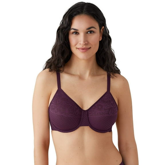 Wacoal Women's Plus Size Visual Effects Minimizer Bra, Italian Plum, 42D