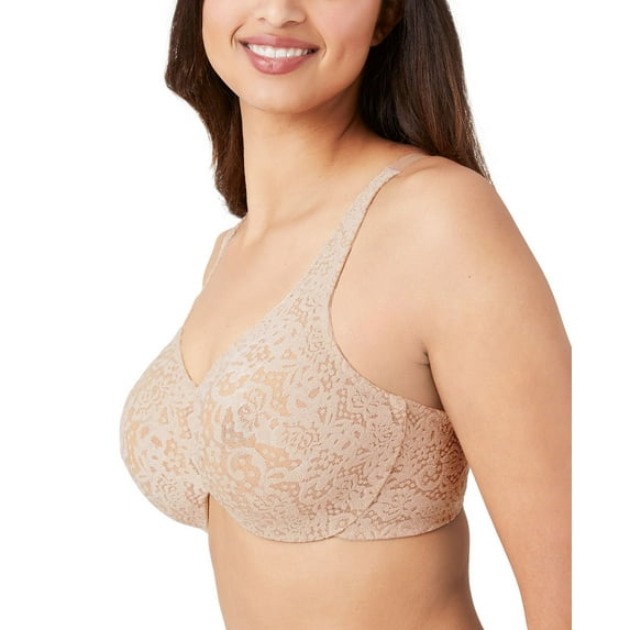 Wacoal Women's Plus-size Halo Lace Full Coverage Underwire Bra, Toast, 36C