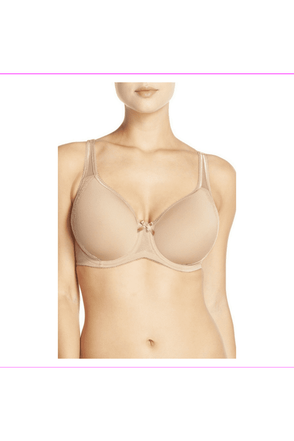 Women's Retro Chic Contour Adjustable Restricted Stretch Straps Bra 44DDD/Nude