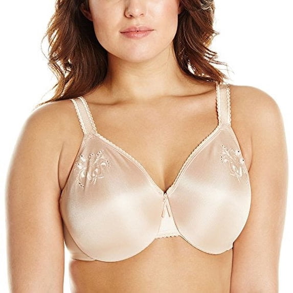 Wacoal Women's Slimline Seamless Minimizer Bra, Naturally Nude, 40DD