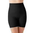 thumbnail image 1 of Wacoal Women's Straight Shape Revelation Hi Waist Thigh Shaper, Black, Medium, 1 of 2