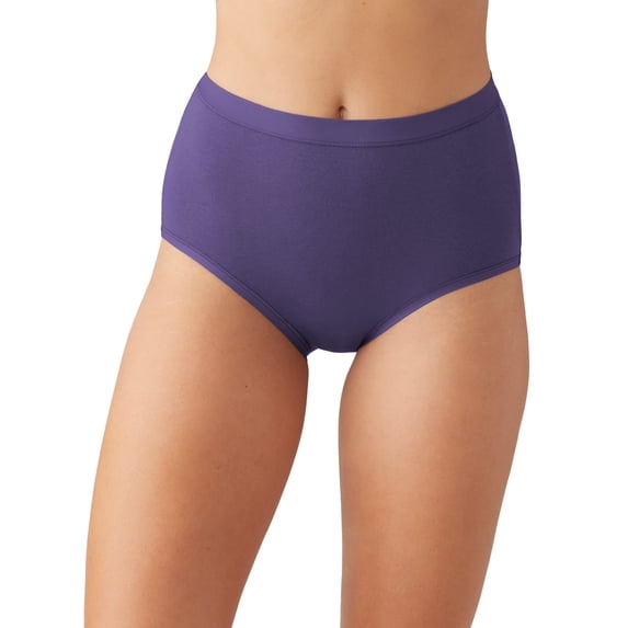 Wacoal Women's Understated Cotton Brief Panty, Mystical, XX-Large