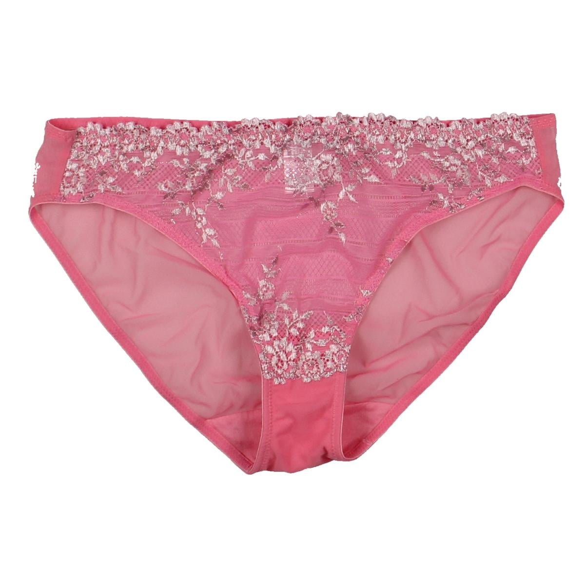 Wacoal Women's Dramatic Interlude Bikini Panty - Soft Microfiber With Embroidered Mesh Sides