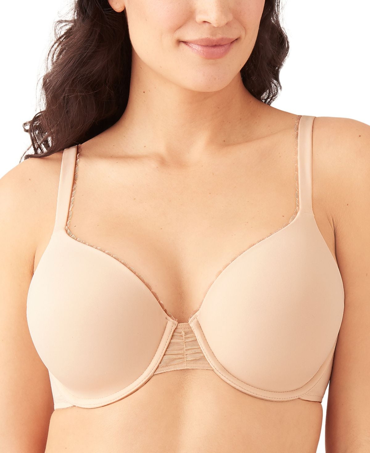 Buy Wacoal Gococi Padded Non-Wired Full Coverage Seamless T-Shirt Bra -  Beige online