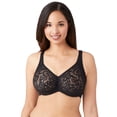 thumbnail image 1 of Wacoal Womens Lace Unlined Full Coverage Bra Black 34C, 1 of 2
