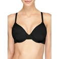thumbnail image 1 of Wacoal Womens Satin Seamless Contour Bra Black 34C, 1 of 3