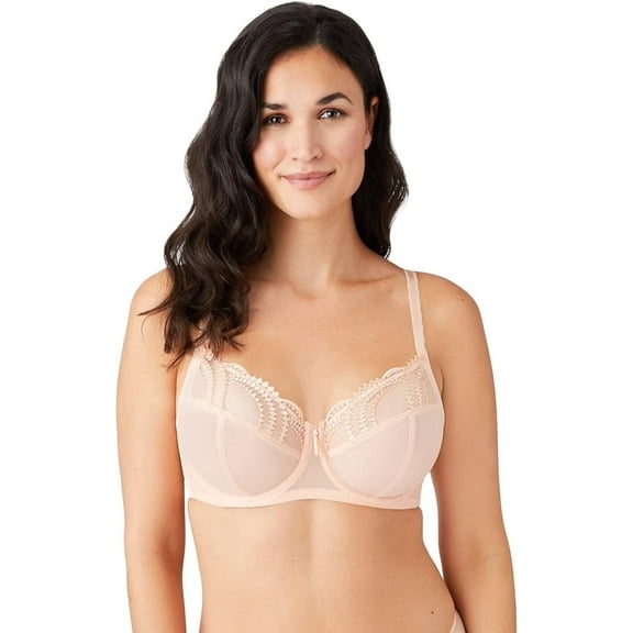 Wacoal by Wacoal Evocative Edge Women's Plus Size Lace Full Figure Bra, Nude