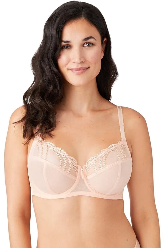 by Wacoal Evocative Edge Women's Plus Size Lace Full Figure Bra, Nude