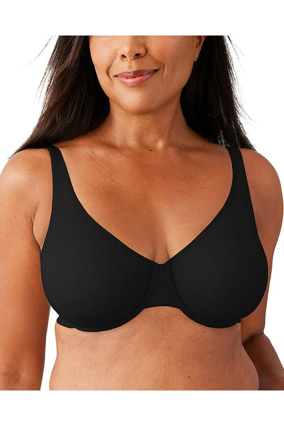 womens Comfortable Cool Underwire Bra, 40D, Black