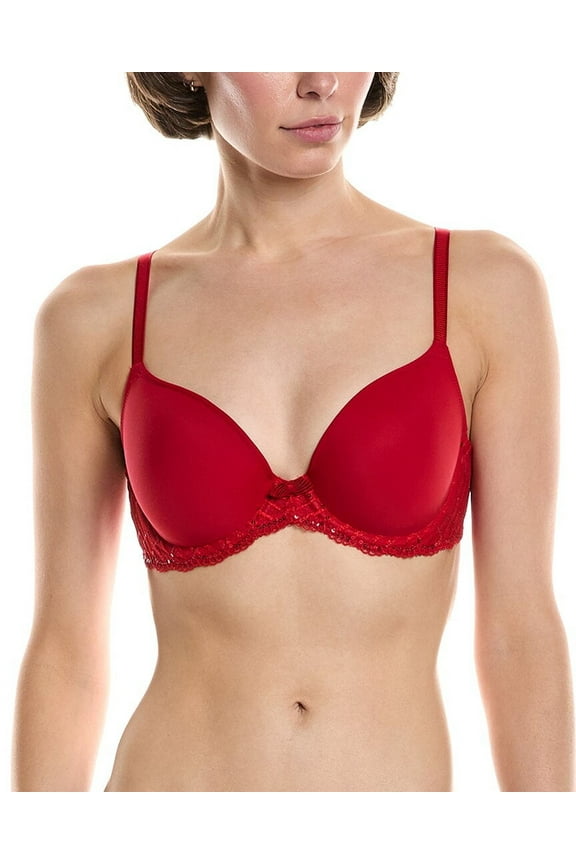 womens  La Femme Poseidon T-Shirt Bra, 38D, Red