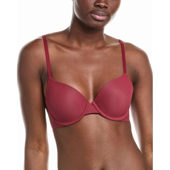 Wacoal womens Shape Revelation® Shallow Top Underwire T-Shirt Bra, 32DDD, Red