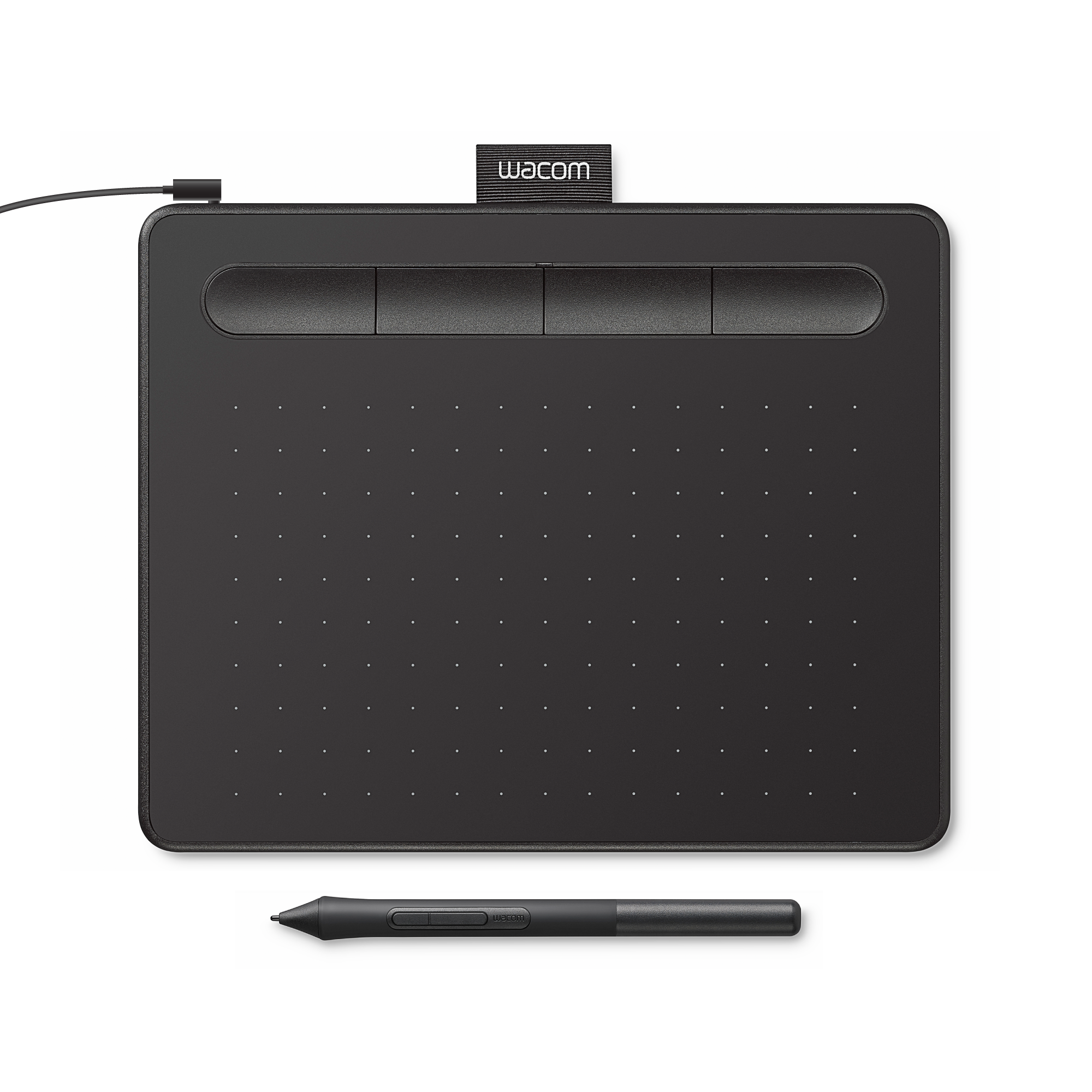 Wacom Intuos Graphics Drawing Tablet, 3 Bonus Software Included, 7.9"x 6.3", Black, Small (CTL4100) - image 1 of 8