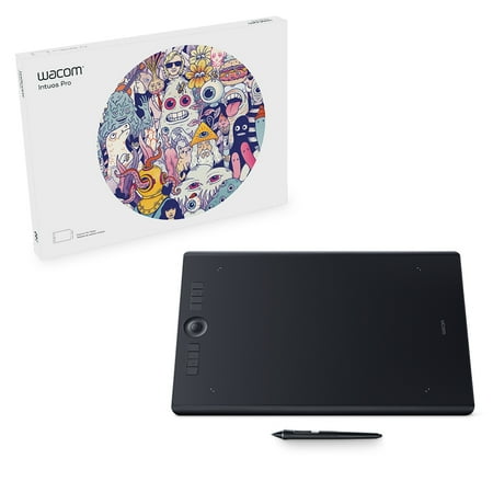 Wacom - Intuos Pro Pen Drawing Tablet (Large) - Black