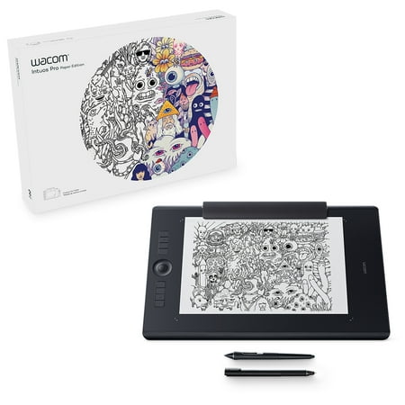 Wacom - Intuos Pro Paper Edition Pen Tablet (Large) - Black