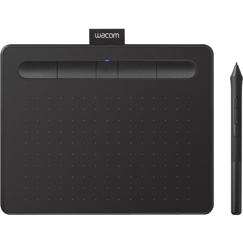  Wacom Intuos Medium Bluetooth Graphics Drawing Tablet, Portable  for Teachers, Students and Creators, 4 Customizable ExpressKeys, Compatible  with Chromebook Mac OS Android and Windows - Black : Electronics