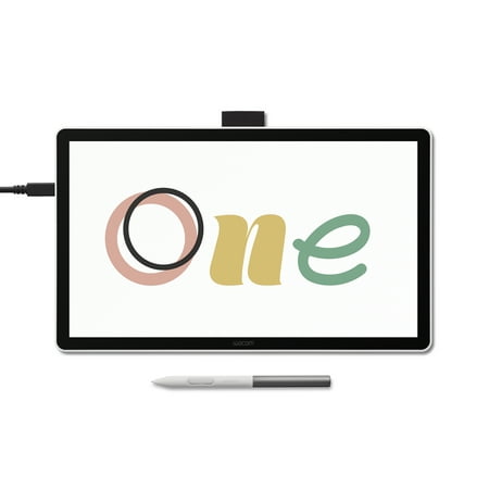 Wacom - One 14 (2025) Pen Display Drawing Tablet - White