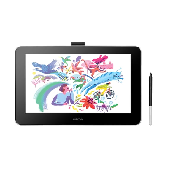 Wacom One Digital Drawing Tablet with Screen, 13.3 inch Graphics Display for Art and Animation Beginners (DTC133W0A)
