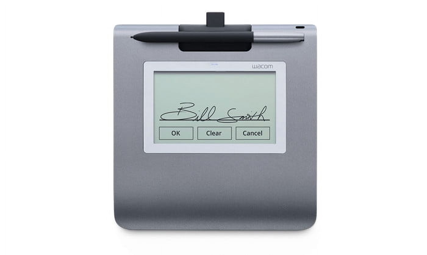Wacom STU-430 45" Monochrome Signature Pad Graphics Tablet, Gray