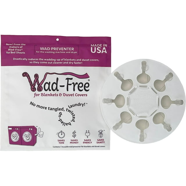 WadFree for Blankets & Duvet Covers As Seen on Shark Tank Reduces