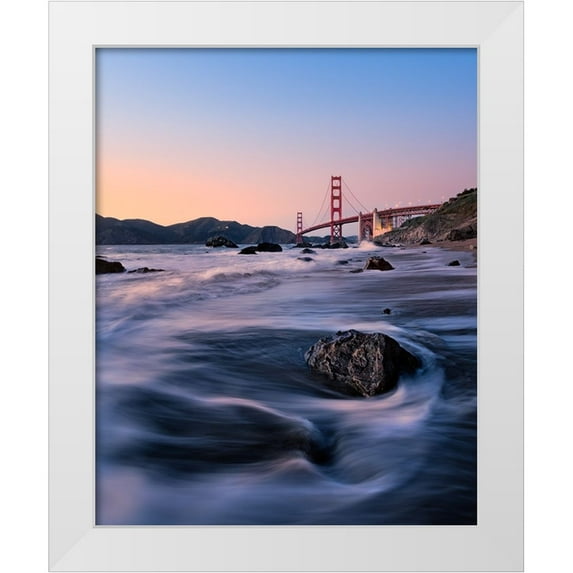 Wada, Yoshihiko 26x32 White Modern Wood Framed Museum Art Print Titled - Soak In Marshall