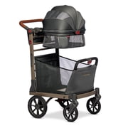 Wadabuggy Premium Pet Stroller, Cart, Pet Caddy, Compact Fold, Large Basket, 2 Drink Holders, Zipper Pocket, Adult, Gray