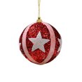 thumbnail image 1 of Wadada 1 Pcs Christmas Ball Ornaments Glitter Sequin Foam Ornaments Hanging Christmas Tree Ball Decorations Indoor Outdoor for Xmas Wedding Party Holiday Decor (Red,3.54 Inch), 1 of 6