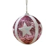 thumbnail image 1 of Wadada 1 Pcs Christmas Ball Ornaments Glitter Sequin Foam Ornaments Hanging Christmas Tree Ball Decorations Indoor Outdoor for Xmas Wedding Party Holiday Decor (Pink,3.54 Inch), 1 of 6