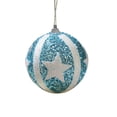 thumbnail image 1 of Wadada 1 Pcs Christmas Ball Ornaments Glitter Sequin Foam Ornaments Hanging Christmas Tree Ball Decorations Indoor Outdoor for Xmas Wedding Party Holiday Decor (Blue,3.54 Inch), 1 of 6