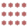 thumbnail image 1 of Wadada 12pcs Red Snowflakes Ornaments-Christmas Tree Decor, Hanging Snowflake Decor for Christmas Tree Decor, Plastic Glitter Snow Flakes Ornaments for Christmas Indoor Winter Wonderland Decor, 1 of 6