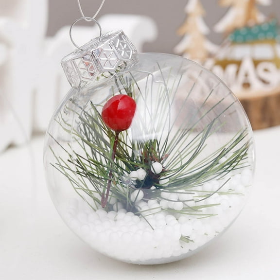 Wadada 16 Pcs Christmas Balls Ornaments with Snowman Face 3 Inch Christmas Tree Ornaments Hanging Tree Decoration Plastic Baubles for Xmas Winter Holiday Wedding Birthday Party Supplies