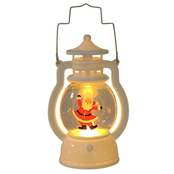 Wadada 2 PCS Christmas Decorative Lantern Christmas Decorations Indoor Flickering Candle Lantern, Decorative Christmas Tree Small Hanging Lantern Table Holiday Party Indoor Outdoor Decor