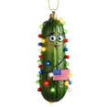 thumbnail image 1 of Wadada 2D Christmas Decorations, Acrylic Pickle Christmas Tree Hanging Ornament, Cucumber Shape Ornaments, Cute Mini Cucumber Christmas Pendant, Holiday Parties and Christmas Decorations, 1 of 5