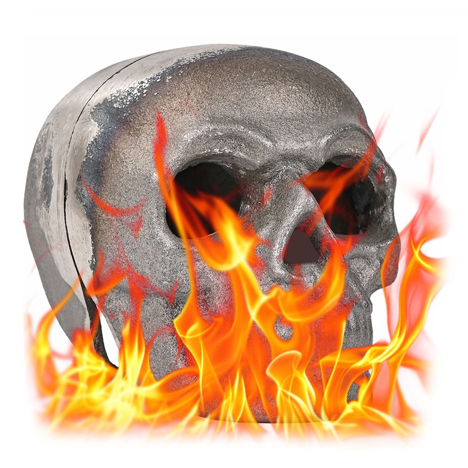 Ceramic Fireproof Fire Pit Skull Reusable Imitated Human Skull For Gas Beige A1q2 10n687be