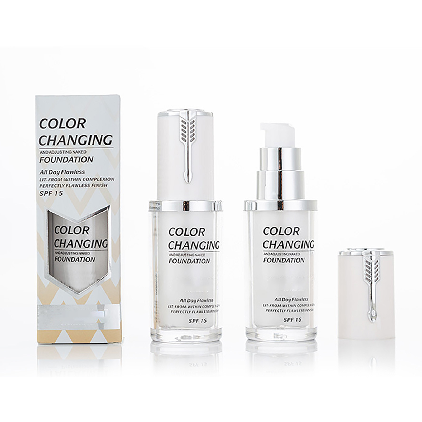 Wadada 40ml Flawless Color Changing Liquid Foundation Change To Your