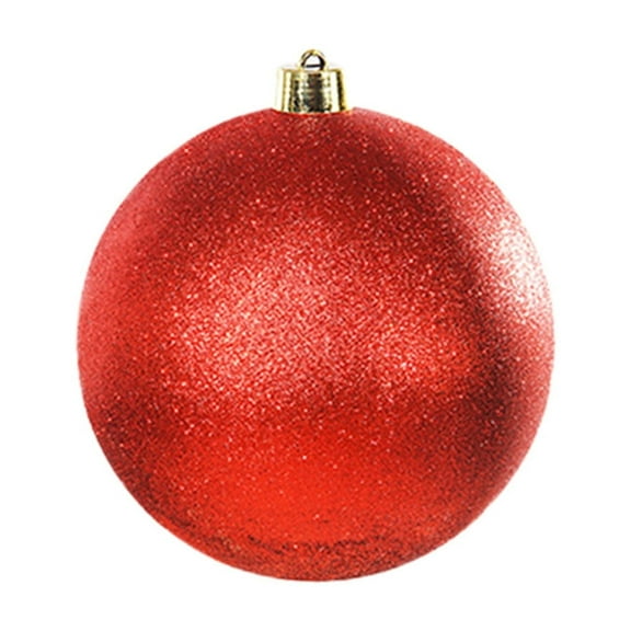 Holloyiver 6'' Large Red Christmas Ornaments Balls Giant Christmas Plastic Balls Bulk Big Christmas Shatterproof Ornaments for Christmas Tree Outdoor Lawn Yard Porch Hanging Decoration