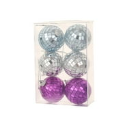 Wadada 6 Pack Mirror Disco Ball,Mini Disco Ball Decorations,Reflective Mirror Ball Ornaments,Small Silver Hanging Disco Balls with Rope for Christmas Tree Wedding Party Dance Music Festivals Decor