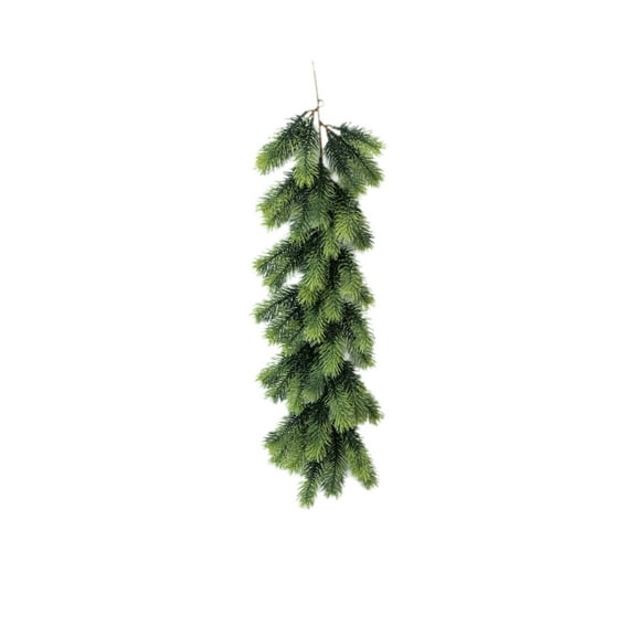 Wadada Artificial Christmas Teardrop Christmas Door Swag Artificial Christmas Pine Needle Hanging Christmas Swag Faux Winter Hanging Teardrop Wreath Hanging Plants for Front Door Wall Home Decor