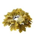thumbnail image 1 of Wadada Artificial Maple Leaves and Berries Candle Rings Fall Candle Holders Small Candle Wreath Rings 3" Wide for Farmhouse Fall Thanksgiving Halloween Wedding Centerpiece Table Door Décor, 1 of 5