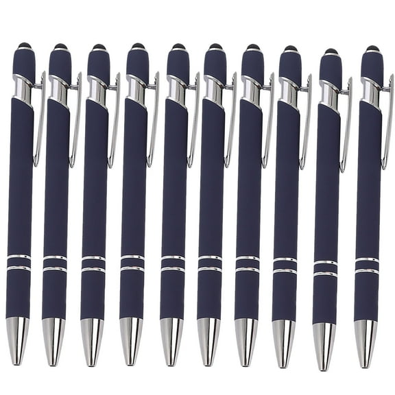 Wadada Ballpoint Pens, 5 Pcs Pens Fine Point Smooth Writing Pens, Stylus Pens with Screens Touch Stylus Tips, Black Ink 1.0 Mm Pens Gift Office Desk Accessories,Black Ink Pen for Most Devices
