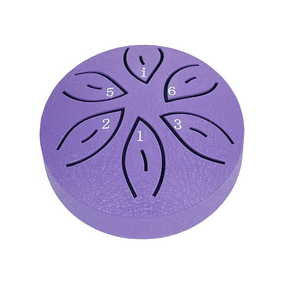 Wadada Buddha Stones Mini Steel Tongue Drum 3 Inch Sound Healing Drum Instrument, Mini Handpan Drum, 6 Note Worry Free Drum, Handpan Drum, Education Entertainment Meditation Yoga Zen Gifts