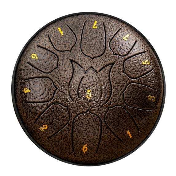 Wadada Buddha Stones Mini Steel Tongue Drum 3 Inch Sound Healing Drum Instrument, Mini Handpan Drum, 6 Note Worry Free Drum, Handpan Drum, Education Entertainment Meditation Yoga Zen Gifts