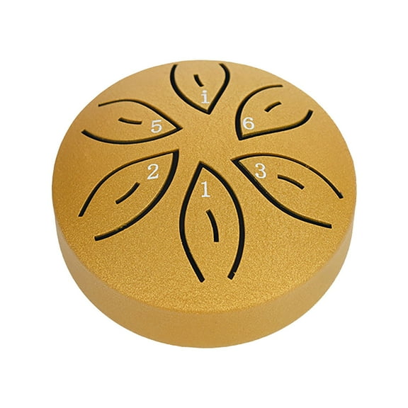 Wadada Buddha Stones Mini Steel Tongue Drum 3 Inch Sound Healing Drum Instrument, Mini Handpan Drum, 6 Note Worry Free Drum, Handpan Drum, Education Entertainment Meditation Yoga Zen Gifts