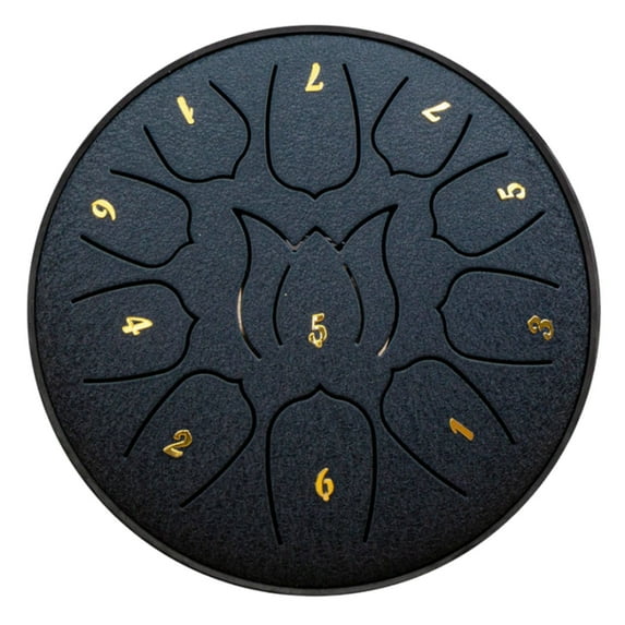 Wadada Buddha Stones Mini Steel Tongue Drum 3 Inch Sound Healing Drum Instrument, Mini Handpan Drum, 6 Note Worry Free Drum, Handpan Drum, Education Entertainment Meditation Yoga Zen Gifts