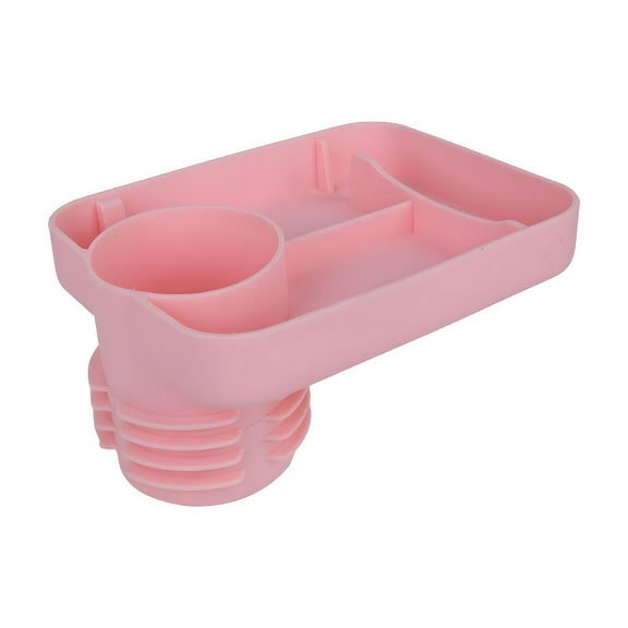 Wadada Car Seat Tray for Kids Travel, Car Seat Console Cup Holder Snack Tray, Toddlers Car Seat Activity Table Trays for Roadtrip, Baby Car Food Organizer Accessories for Eating, Booster, Stroller