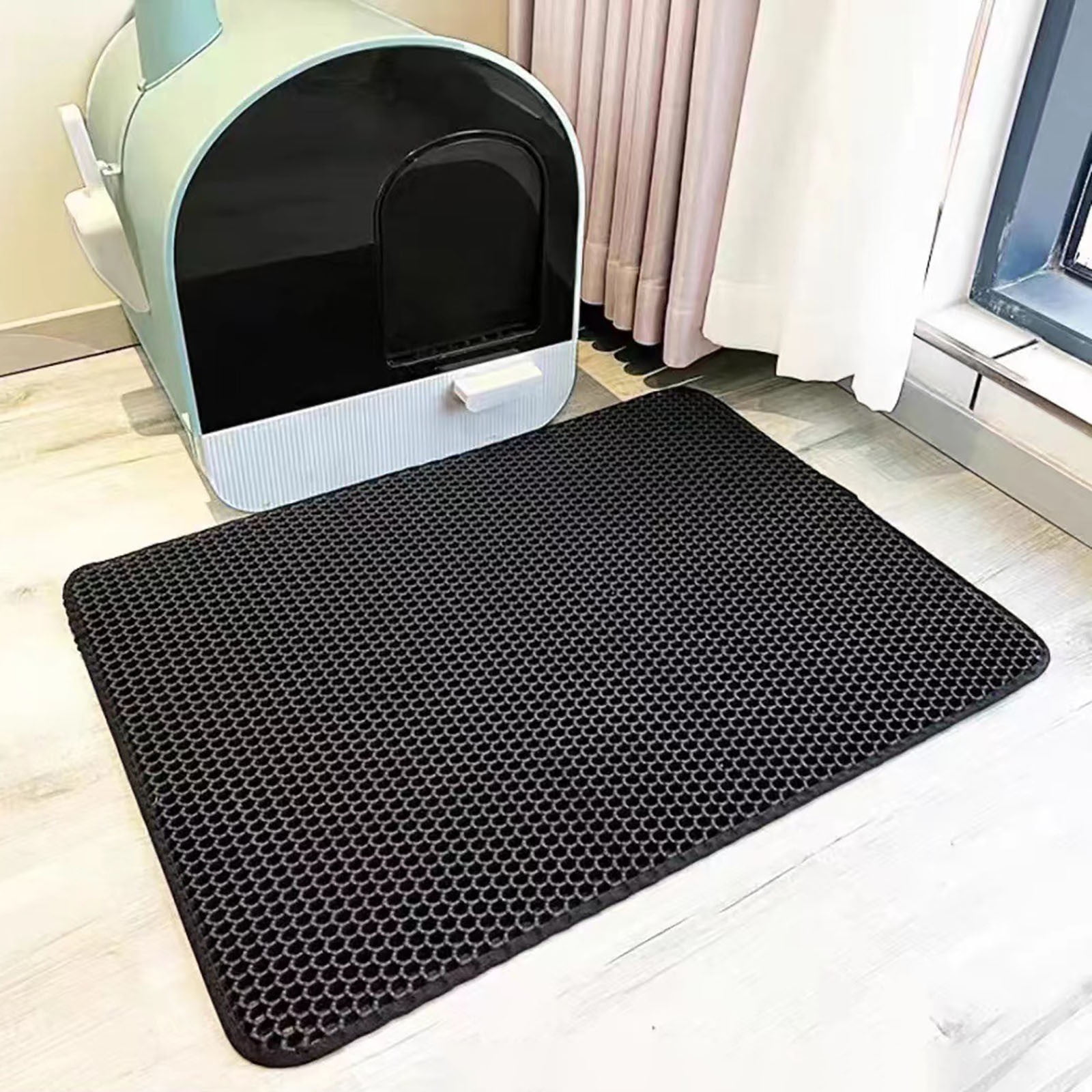 Wadada Cat Litter Mat, Washable Cat Litter Trapping Mat, Large Double Scatter Control